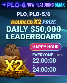 PLO, PLO-5, PLO-6 Daily Leaderboard